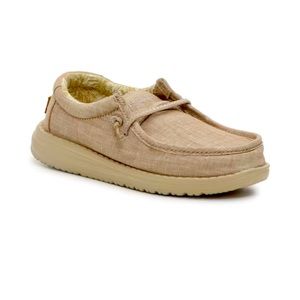 Hey Dude Wally Little Kid Beige Shoe